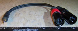 3.5mm Male plug to Dual (2) XLR 3pin Male Audio microphone Cable Adapter... - $35.06