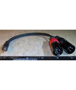 3.5mm Male plug to Dual (2) XLR 3pin Male Audio microphone Cable Adapter... - $654.98 MXN