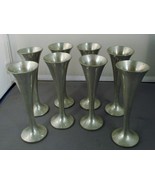 Vintage Banka Tin EFTE Set of Eight Trumpet Shaped Cordials - $81.49 CAD