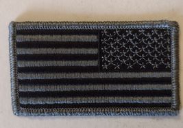 ACU PATCH - REVERSE FLAG NO HOOK &amp; LOOP ON BACK NEW :KY25-20 - $3.91