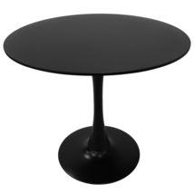 LeisureMod 31&quot; Modern Round Dining Table  Mid-Century Café Table with G... - $168.46