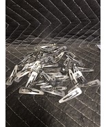 75 - Vintage Snap Hairs Clips Styling for Women, Girls, Silver, 2” - £3.26 GBP