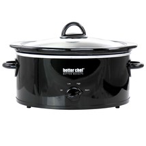 Better Chef 3 Quart Oval Slow Cooker with Removable Stoneware Crock in B... - £57.13 GBP