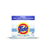 Tide Free and Gentle Laundry Detergent Powder 68 Loads 95 Oz | DENTED Bo... - £64.95 GBP