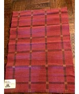 2&#39; by 3&#39; Hand-Woven Rug (Block Design) by Harriet Giles - $263.33 CAD