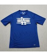 LA Dodgers Baseball Shirt Mens Large Blue Short Sleeve TX3 Cool - $24.78 CAD