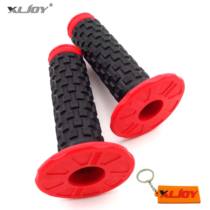7/8&quot; Red Motorcycle Handle Bar Twist Throttle Hand Grips  Motocross Dirt Pit Pro - £111.89 GBP