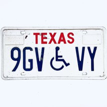  United States Texas Base Disabled License Plate 9GV VY - £13.24 GBP