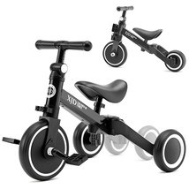 5 In 1 Kids Tricycles For 12 Month To 3 Years Old Kids Trike Toddler Bik... - £95.09 GBP