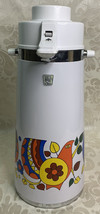 Airpot Auto-a-Serve. Hot/Cold- Bird Flower Design 2qt *NIB Unuse/Opened Box* VTG - £33.55 GBP