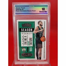 2020 Panini Contenders Season Ticket #87 Jayson Tatum Boston Celtics CCG 10 - $76.91