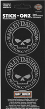 HARLEY DAVIDSON MOTORCYCLES WILLIE G. SKULL DOUBLE USA MADE STICKER DECAL - £18.42 GBP