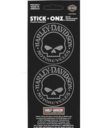 HARLEY DAVIDSON MOTORCYCLES WILLIE G. SKULL DOUBLE USA MADE STICKER DECAL - £18.04 GBP