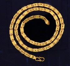 Flexible Chain 20.5&quot; 22K Yellow Gold Handmade Navabi Chain Unisex Jewelry ch146 - £2,016.38 GBP