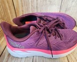 Hoka One One Clifton 8 Grape Wine Womens Athletic Comfort Running Shoes ... - $90.85