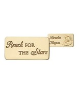 AngelStar 10063&quot;Reach for The Stars Message Tile, 2-Inch - £6.73 GBP