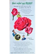 1949 Vintage Print Ad-American Magazine-Florist Telegraph Delivery FTD-F... - $13.59
