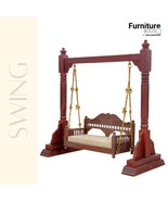 Furniture BoutiQ Solid Wood Carving Swing | Solid Wood Handcarved Jhula ... - £5,815.61 GBP