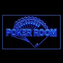 230120B Private Poker Room Royal Flush Betting Gamble Texas Luck LED Light Sign - £17.52 GBP
