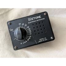 Metone Electronic Metronome Model 23 Black Vintage USA BPM 40-240 Working - $18.80