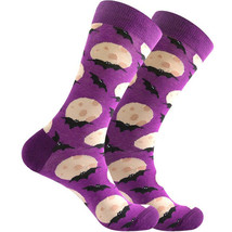 Bats and Moon Purple Socks (Adult Large) - £7.52 GBP