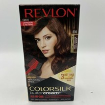 Revlon Colorsilk Butter Cream 535 Medium Golden Mahogany Brown Hair Dye - £9.50 GBP