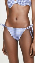 ONIA Jaime Bikini Bottom Gingham Royal Blue ( L ) - £35.27 GBP