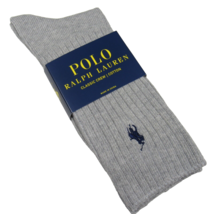 Polo Ralph Lauren Men&#39;s Classic Crew Socks Light Gray Heather Size 10-13 - $12.00