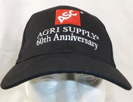 Agri Wear Black 60th Anniversary Cotton Baseball Cap Adjustable Hat - $11.40