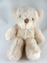 Vintage Dakin Teddy Bear Plush 1992 10&quot; sitting Light beige Soft cuddly - £15.81 GBP