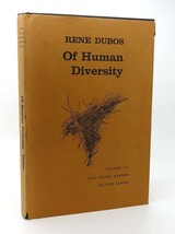 Ren� Dubos Of Human Diversity Vol Vii 1972 Heinz Werner Lecture Series 1st Editi - £35.81 GBP