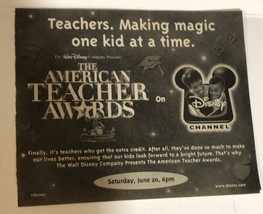 American Teachers Awards Vintage Tv Guide Print Ad Disney Channel Tpa27 - £4.63 GBP