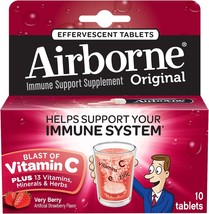 Airborne Immune Support Supplement, Very Berry, 10 Count - £18.37 GBP