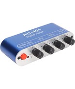 Mini Audio Mixer, 4 Channel Line Mixer With 3.5Mm Stereo Jack, 4 Input 1... - $35.99