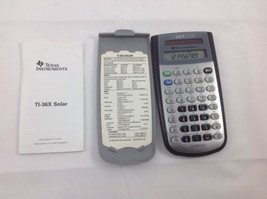 Texas Instruments TI-36X Solar Calculator Scientific Case Instructions 2004 - $23.36