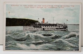 Steamer in the Midst, the Maelstrom, Sault Rapids St Lawrence River Post... - $6.95