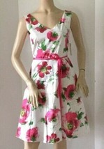 LAPIS Water Color Floral Sleeveless Cotton Dress (Size S) - £19.94 GBP