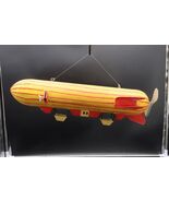 Vtg or Antique Large Tin Toy Zeppelin Airship or Blimp Unique HTF Yellow... - €151,30 EUR