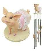 Mother Goose Nursery Rhymes Miss Piggy Pink Pig With Apron Wind Chime 21... - $45.77 CAD