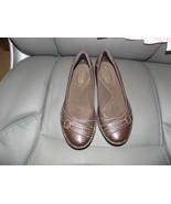 Clarks Bendables Dutchess Brown Leather Ballet Flat Shoes Size 5 M Women... - €35,55 EUR