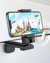 Airplane Travel Essentials Phone Holder, Universal Handsfree Phone Mount (Black) - £10.22 GBP