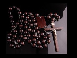 54&quot; huge religious rosary - vintage oversize Rosary - religious catholic gift -  - £75.66 GBP