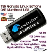 Garuda Linux 10-in-1 All Editions Multi-boot USB 32GB Fast Shipping US S... - £11.15 GBP