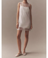 Sheer Organza Bridal Mini Dress/Birthday dress/Women&#39;s Mini Wedding Mini... - $111.85