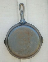 Griswold Cast Iron #6 Frying Pan Skillet Twin Spouts Small Logo Erie PA - £38.87 GBP