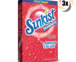 3x Packs Sunkist Singles To Go Strawberry Drink Mix ( 6 Packets Each ) .... - $10.61