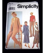 Simplicity Pattern 9874 Misses dress cardigan pants knit top Size HH 6-12 - £4.31 GBP