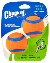 Chuckit Ultra Ball Dog Toy Small - 2 count Chuckit Ultra Ball Dog Toy - £14.40 GBP