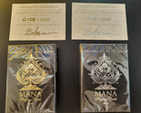 Platinum and Gold Reserve #108/1000 Mana Playing Cards - Rare Signed Set - £90.99 GBP