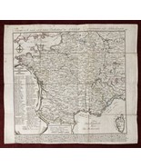 France Antique Map Departments French Revolution Napoleonic - $115.93